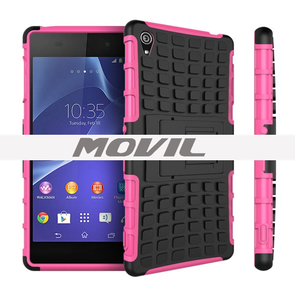 NP-1904 2 en 1 funda para Sony Z3 con soporte-12